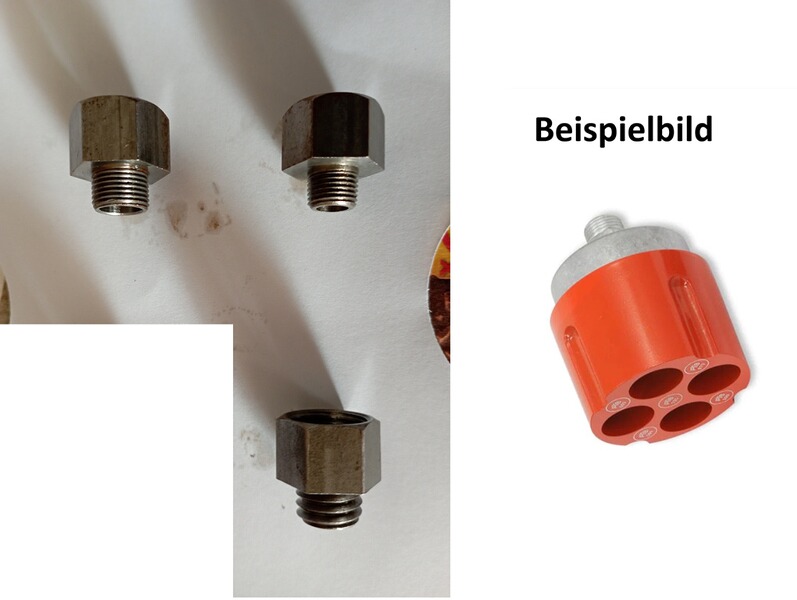 Gewinde-Adapter Satz für NORIS Multi-Shooter Pyro-Launcher Mehrfach-Abschussbecher