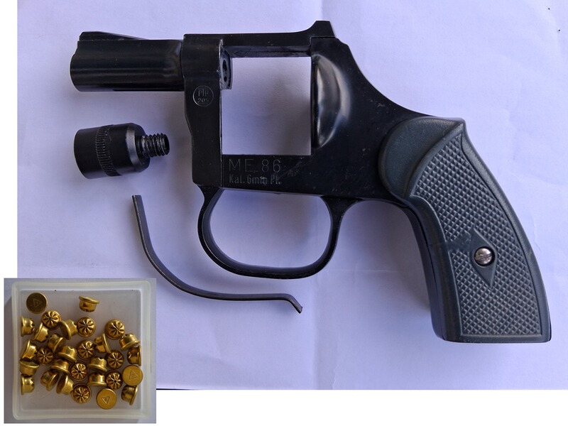 Griffstück Abschussbecher für Schreckschuss-Revolver ME 86 (PTB 205)