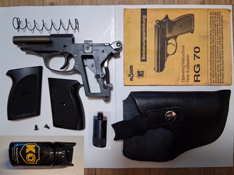 Griffstück plus Original Zubehör für Röhm RG70 PTB-633