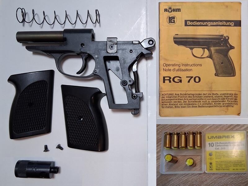Griffstück plus Original Zubehör für Röhm RG70 PTB-633