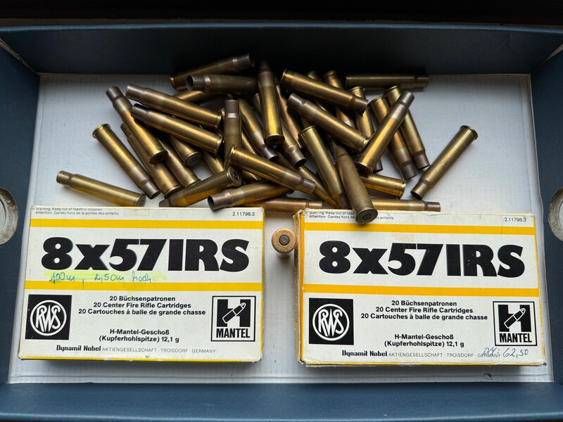 Hülsen Kal. 8x57 IRS ( 8x57 JRS ) von RWS