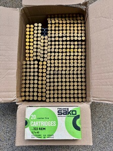 SAKO Finnland 354x Hülsen im Kal. .222 Remington