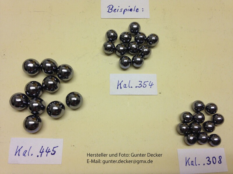 Rundkugeln Kaliber .350 .352 .354 .360 .362 Vorderlader Pistolen Gewehre Kal. .36
