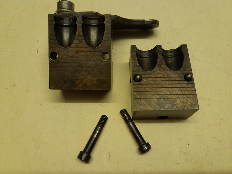 Doppelkokille Kaliber .452 f. Kal. .45 ACP, RN 225gr f. Gascheck, Länge 16,4mm zweifach 2-fach Lyman