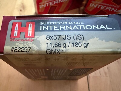 Hornady GMX 8x57 IS
