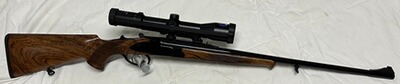 Krieghoff Kipplaufbüchse Hubertus, Kal. .30 R Blaser, 8-kant Lauf, incl. ZF und Schwenkmontage