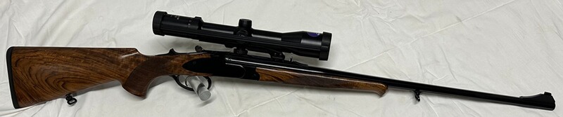 Krieghoff Kipplaufbüchse Hubertus, Kal. .30 R Blaser, 8-kant Lauf, incl. ZF und Schwenkmontage