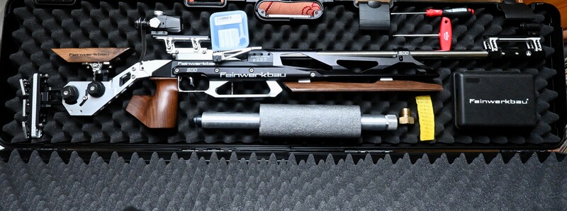 Match-Druckluftgwehr Feinwerkbau 800X Auflage rechts