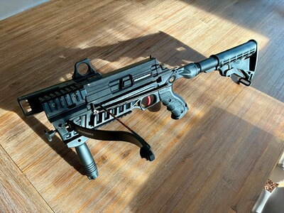 Steambow Stinger 2 Tactical - Viel Zubehör - Schnell-Schuss-Magazin Armbrust