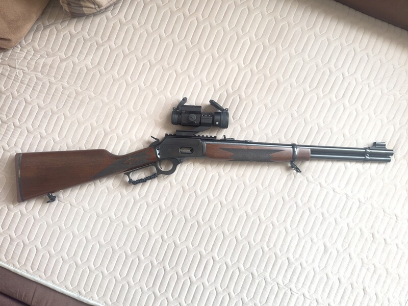 Unterhebelrepetierer Marlin 1894 Classic inkl. Picatinnyschiene und Red Dot (alles neuwertig)