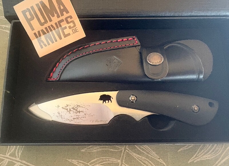 Puma Messer Wildboar II G10 schwarz - NEU