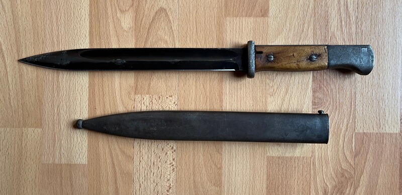 Bajonett Original mit Metallscheide für K98