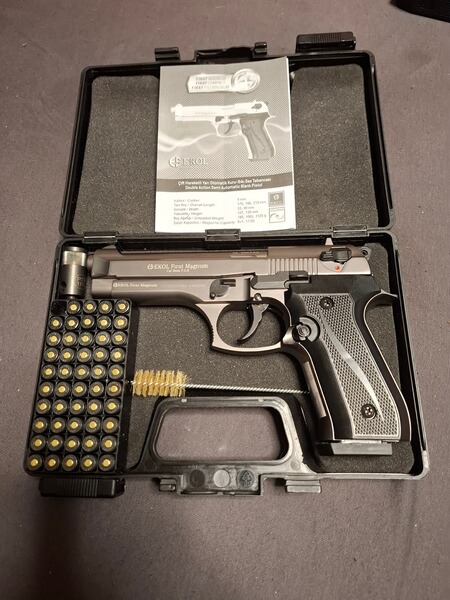 Ekol Firat Magnum Titan 9mm P.A.K plus Munition