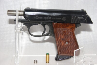 RÖHM RG 800 8mm PAK, Alte PTB 414! KC = 1992, viele Stahlteile, der beste PPK Clone. Gebraucht.