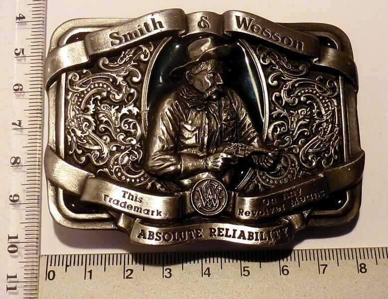 Seltene Gürtelschließe/-Schnalle Smith & Wesson Absolute Reliability