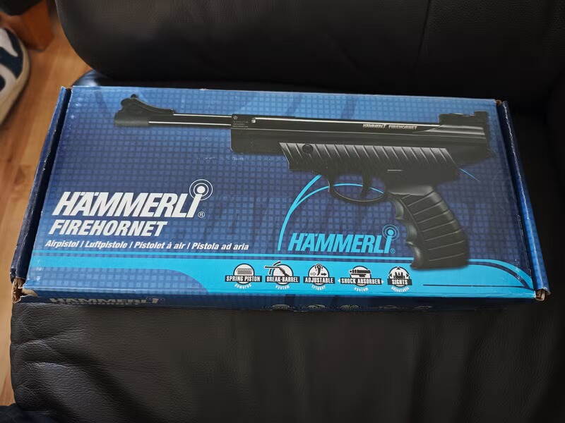 Hammerli Firehornet 4.5mm Knicklaufpistole, 5 J. sehr guter Zustand!