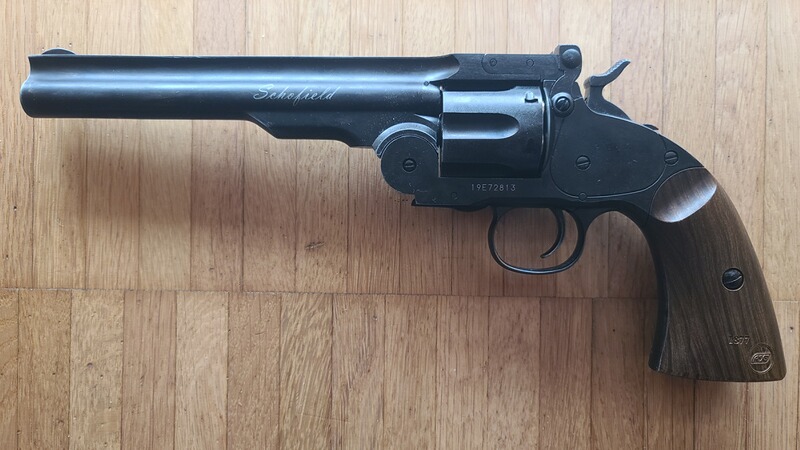Revolver Schofield massive Ausführung Co2 mit 12 Stück Ladepatronen