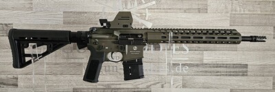 Neuware vom Fachhandel - Schmeisser AR-15 M4FL OD Green 14,5" Kal. .223Rem. + Falke LE OD Green
