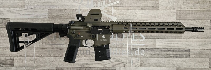 Neuware vom Fachhandel - Schmeisser AR-15 M4FL OD Green 14,5" Kal. .223Rem. + Falke LE OD Green