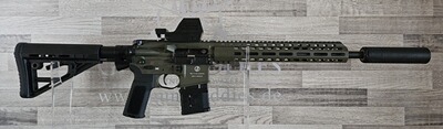 Neuware vom Fachhandel - Schmeisser AR-15 M4FL OD Green 14,5" Kal. .223Rem. - Komplettset