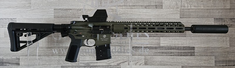 Neuware vom Fachhandel - Schmeisser AR-15 M4FL OD Green 14,5" Kal. .223Rem. - Komplettset