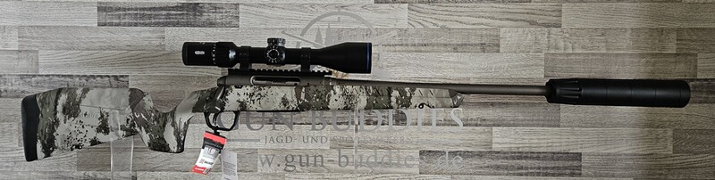 Neuware vom Fachhandel - Repetierbüchse Savage AXIS II PRO Woodland .22-250 Rem. - Komplettset