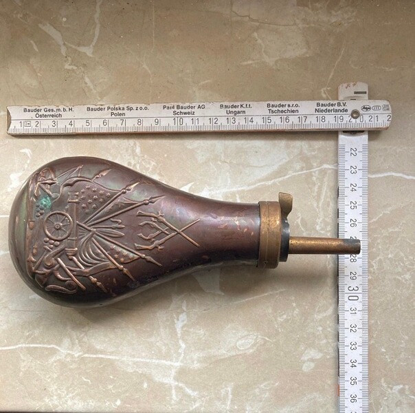Pulverflasche, Vorderlader