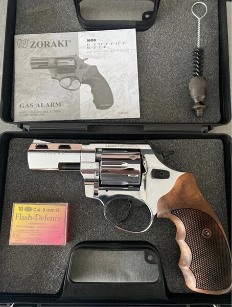 Zoraki R2 3“ 9mm R.K. Chrom mit Echtholz Griffschalen Neu