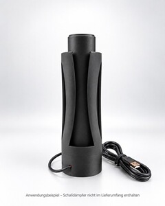 Schalldämpfer Trockner 60mm mit USB Ventilator Halter Waffenschrank Jagd