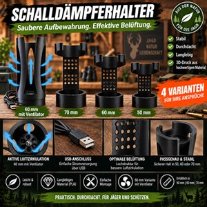 Schalldämpferhalter 50 / 60 / 70 mm