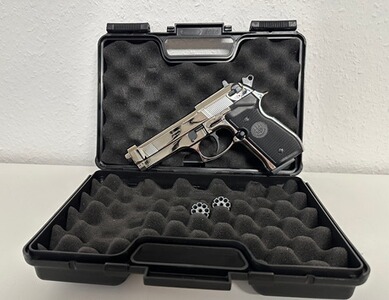 Beretta M92 FS CO2 4,5mm Diabolo Chrom – Umarex Vollmetall (Sammlungsauflösung)