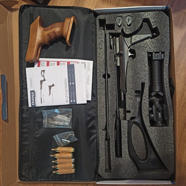 Diana Chaser Rifle Set 4,5mm mit viel Zubehör.