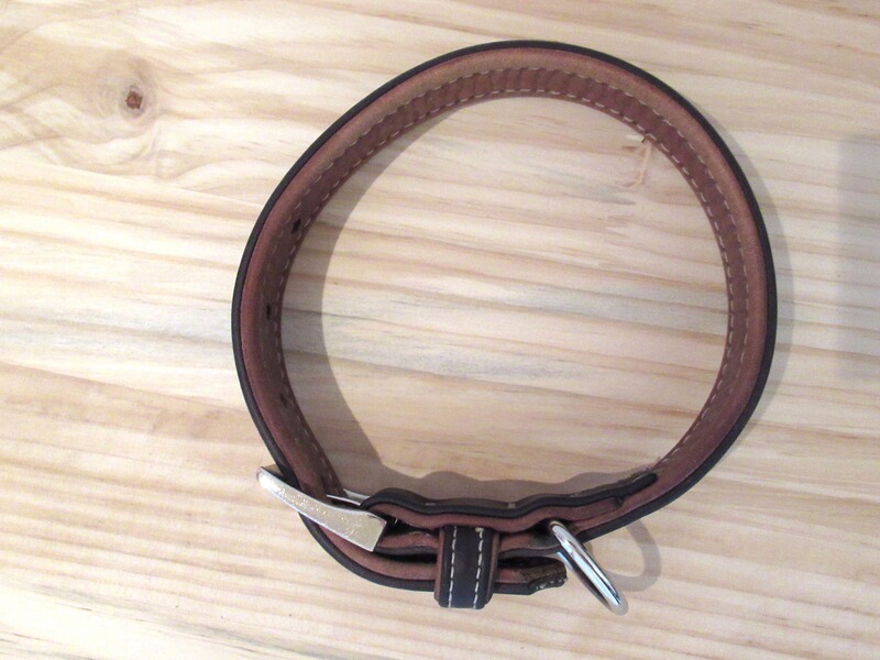 Hunter Leder-Hundehalsband „Porto“, Gr. XS-S