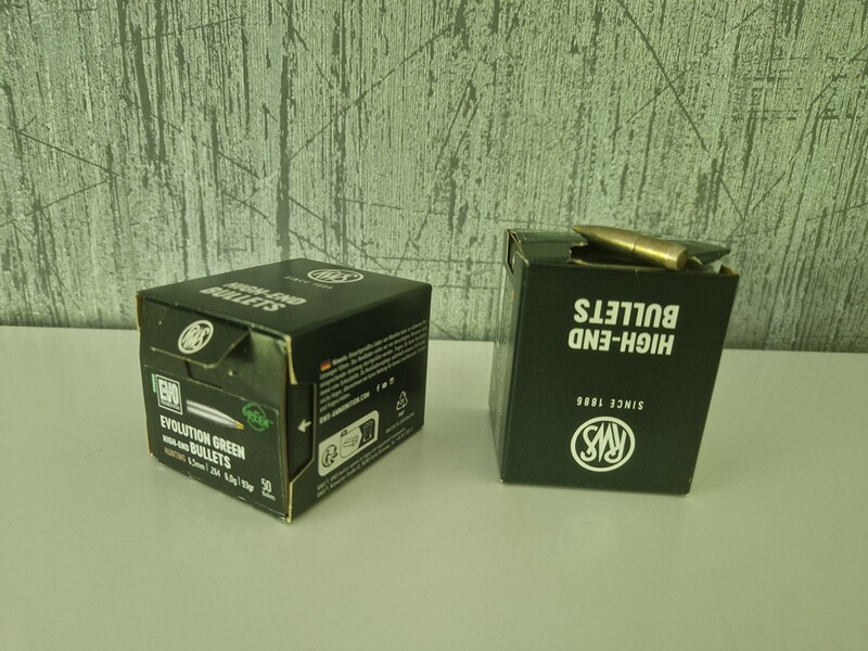 RWS Geschosse .264 (6,5 mm) 6,0g/93grs. Evolution Green 100Stück - 2 Packungen