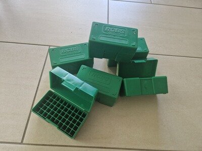 6 x 50er Patronenbox RCBS SMALL RIFLE