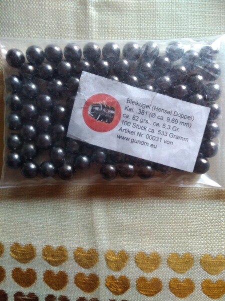 Vorderlader-Rundkugeln .381