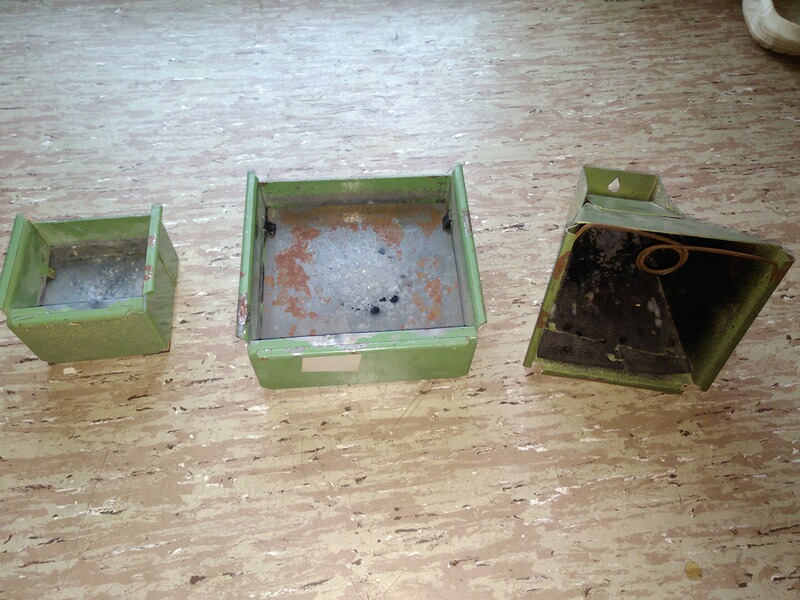 Konvolut dreier Kugelfänge für Luftdruckwaffen