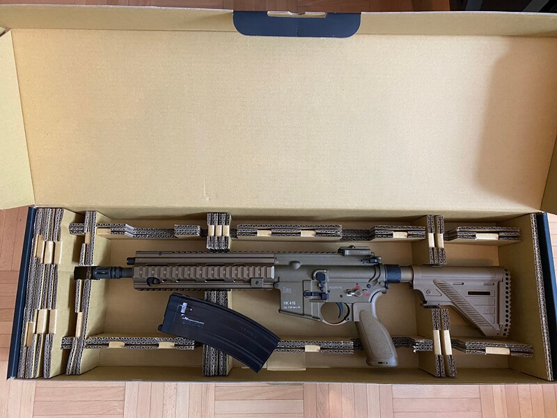 VFG H&K HK416A5 Vollmetall GBB 6mm BB RAL 8000 in grünbraun