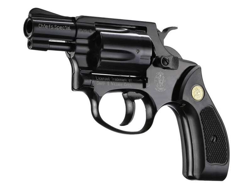 Schreckschuss Revolver Smith & Wesson Chiefs Special schwarz Kaliber 9 mm R.K + 50 Platzpatronen