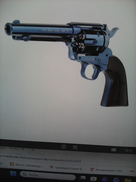 Colt Single Action Army® 45 blue Co2-Revolver Kaliber 4,5 mm BB NEU