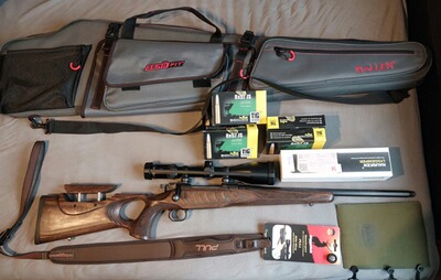 Mauser M12 Big Max 8x57IS Handspannung + Zeiss Victory HT 3-12x56 Abs.60 + Hausken Schall. Links