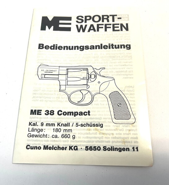 Revolver ME 38 Compact Bedienungsanleitung - Original