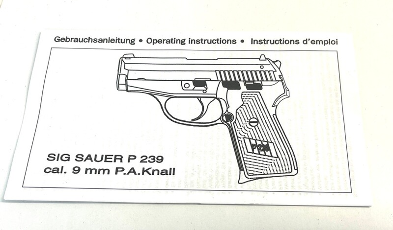 Melcher Sig Sauer P 239 Gebrauchsanleitung - Original