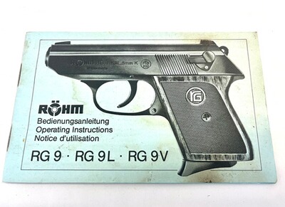 Röhm RG 9 Bedienungsanleitungen - Original