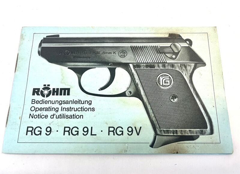 Röhm RG 9 Bedienungsanleitungen - Original