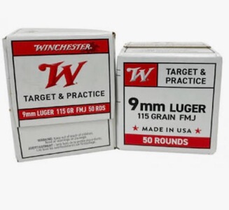 Winchester 9mm 124gr FMJ