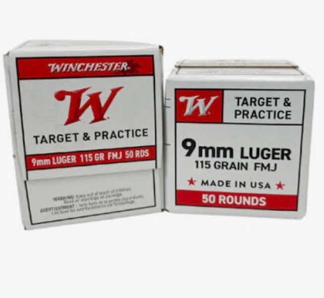 Winchester 9mm 124gr FMJ