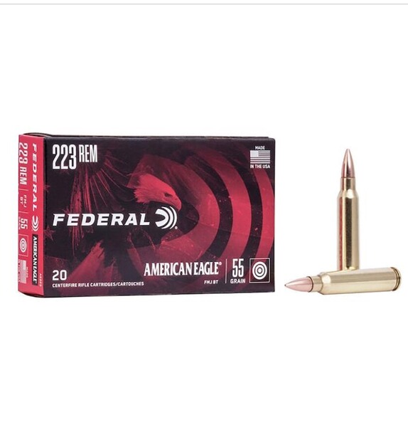 Federal Amerian Eagle .223 55gr fmj