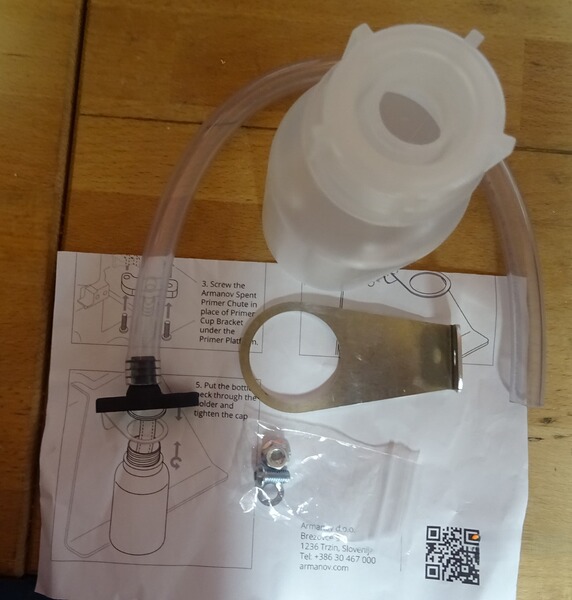 Armanov Flasche+Halter für verbrauchte ZH für Dillon 650 XL