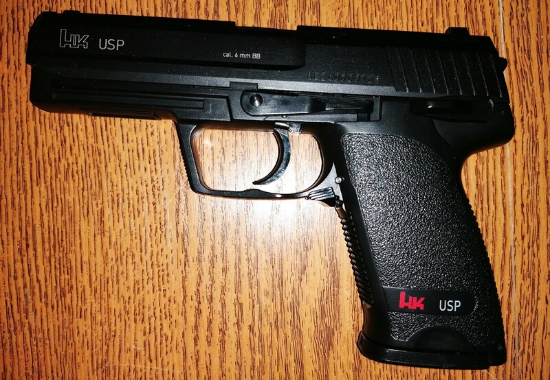 H & K Airsoftpistole Kal. 6 mm BB , Fedrdruck